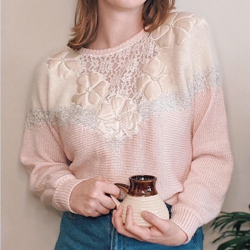 1980’s Vintage Pink Sweater